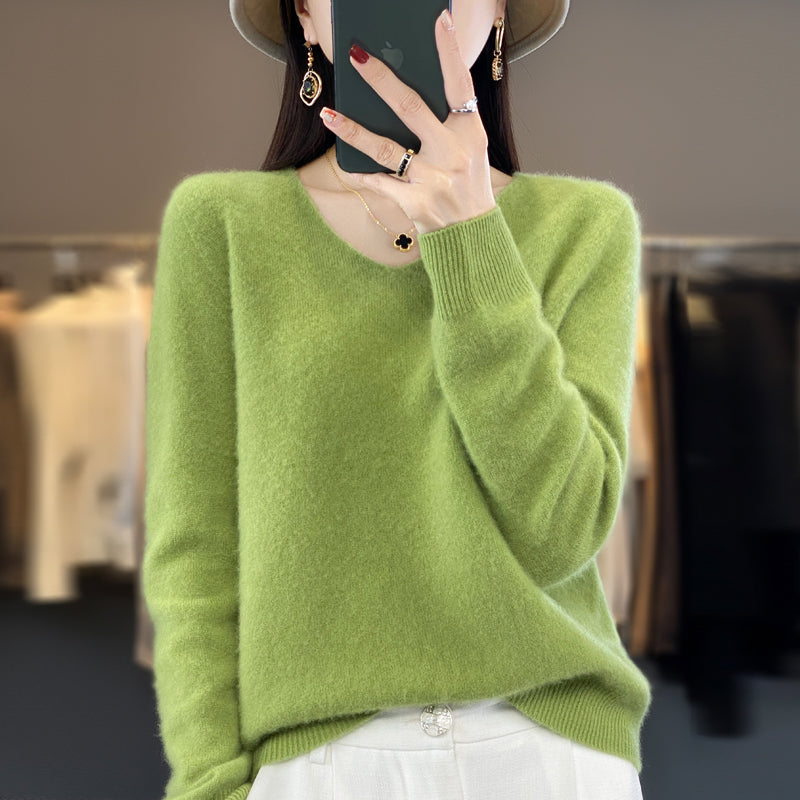 Maglione Donna Elegante Sofia in Lana e Cashmere – Morbido e Caldo per Ogni Occasione