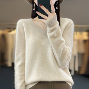 Maglione Donna Elegante Sofia in Lana e Cashmere – Morbido e Caldo per Ogni Occasione