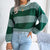 Maglione Donna Invernale Elegante – A Righe Largho e Caldo