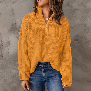Maglione Donna Invernale con Zip – Calore, Stile e Comfort Quotidiano – Giorgia