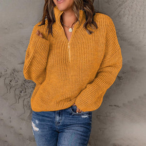 Maglione Donna Invernale con Zip – Calore, Stile e Comfort Quotidiano – Giorgia