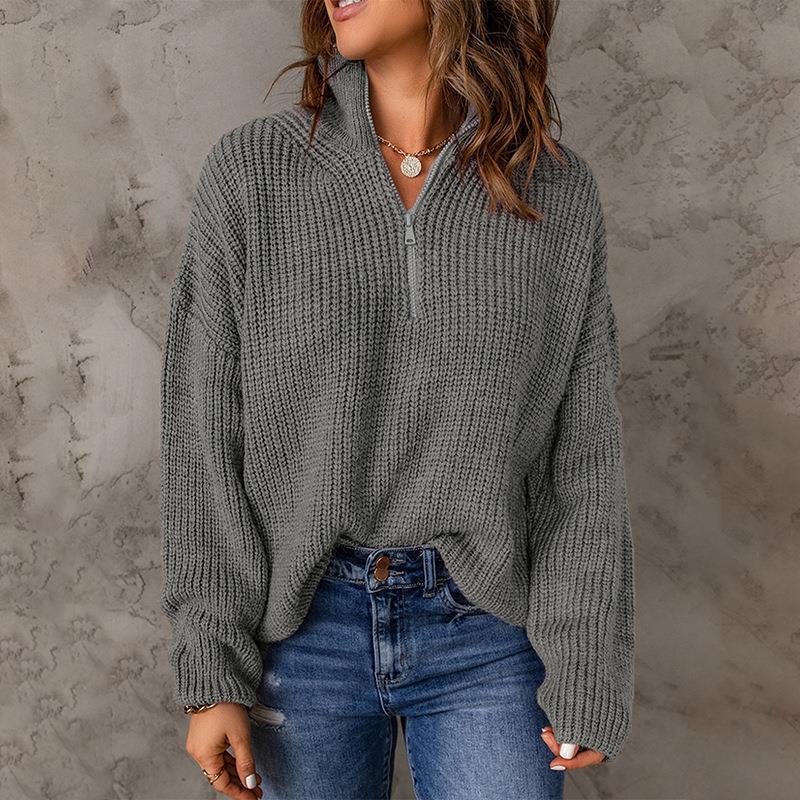 Maglione Donna Invernale con Zip – Calore, Stile e Comfort Quotidiano – Giorgia