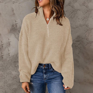 Maglione Donna Invernale con Zip – Calore, Stile e Comfort Quotidiano – Giorgia