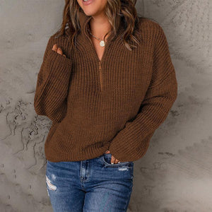 Maglione Donna Invernale con Zip – Calore, Stile e Comfort Quotidiano – Giorgia