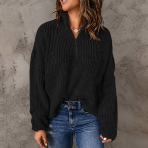 Maglione Donna Invernale con Zip – Calore, Stile e Comfort Quotidiano – Giorgia