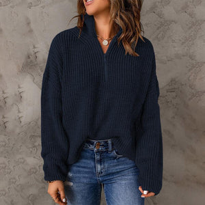 Maglione Donna Invernale con Zip – Calore, Stile e Comfort Quotidiano – Giorgia