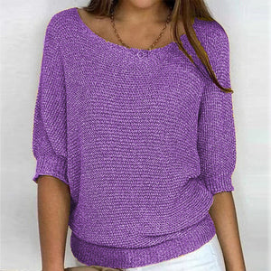Maglione Donna da Primavera con Maniche a 3/4