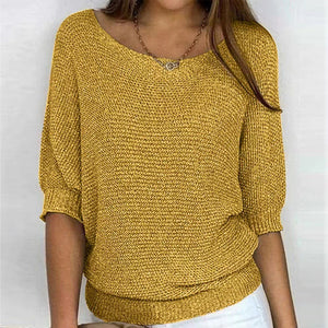 Maglione Donna da Primavera con Maniche a 3/4