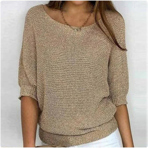 Maglione Donna da Primavera con Maniche a 3/4
