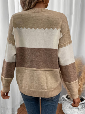 Maglione Donna in Lana a Righe – Caldo e Morbido con Stile Casual Elegante