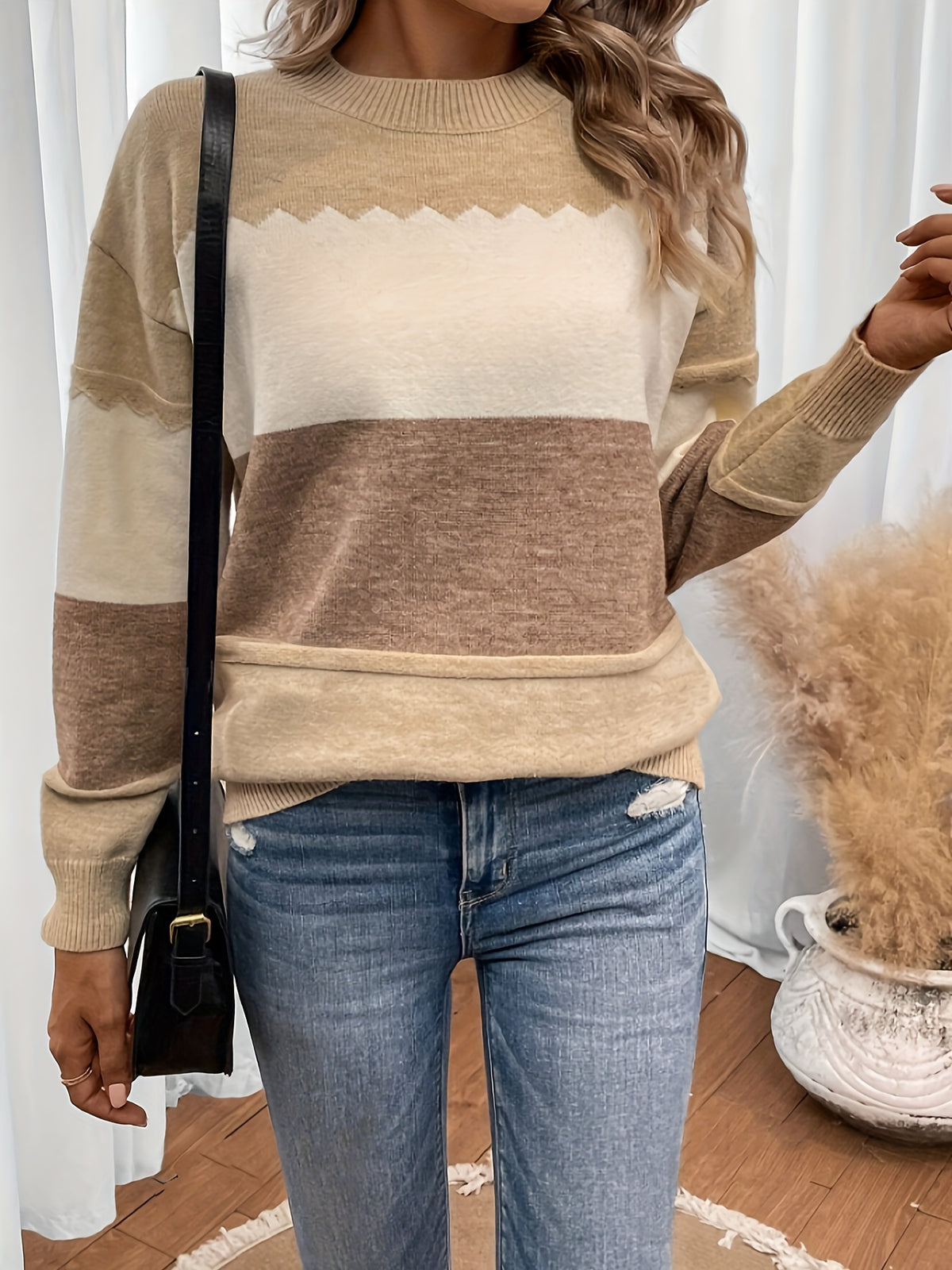 Maglione Donna in Lana a Righe – Caldo e Morbido con Stile Casual Elegante