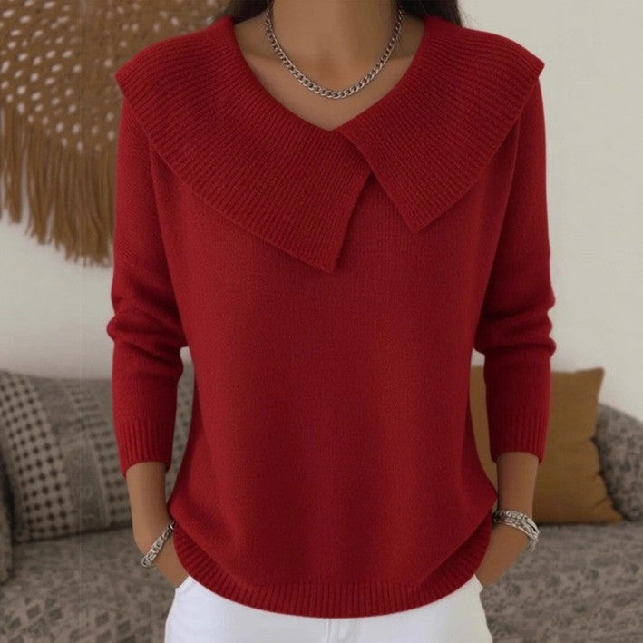 Maglione Donna in Maglia Calda e Morbida - Collo Elegante e Comfort Avvolgente - Martina
