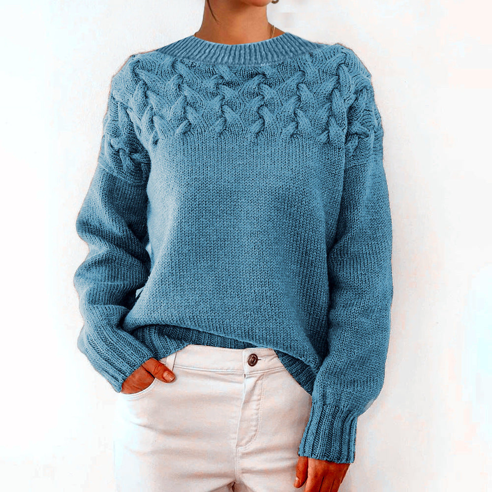 Maglione Elegante Donna a Treccia – Calore, Morbidezza e Raffinatezza Invernale – Beatrice