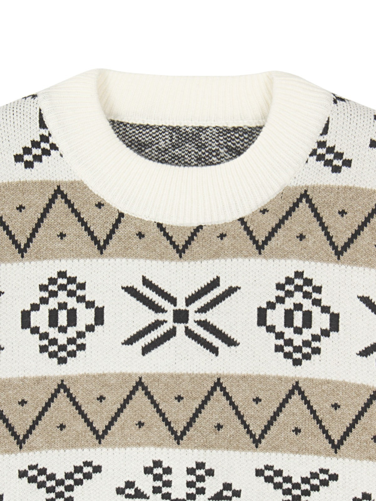 Maglione Natale Donna Oversize con Motivo Jacquard – Calore e Stile delle Feste – Natalia