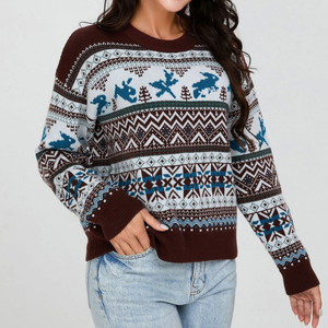 Maglione Natalizio Donna Morbido con Renne – Calore e Allegria per le Feste – Gaia