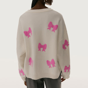 Maglione Oversize Donna con Fiocchi – Morbidezza, Stile e Tocchi Romantici