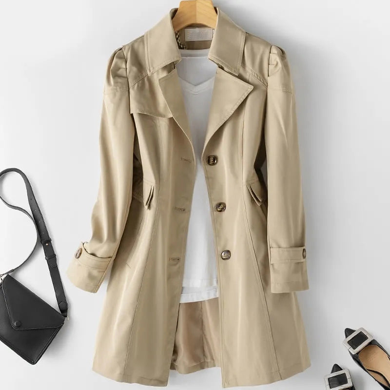Trench Midi Breeze in Gabardine