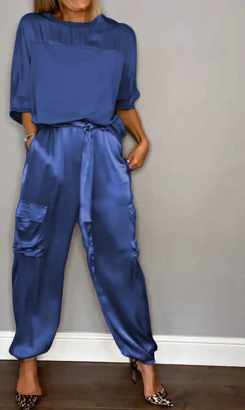 Completo Donna Elegante Camicia e Pantaloni Comodo e Raffinato per Ogni Occasione - Valentina