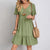 Vestito Donna Estivo – Abito Corto con Scollo a V e Gonna a Balze