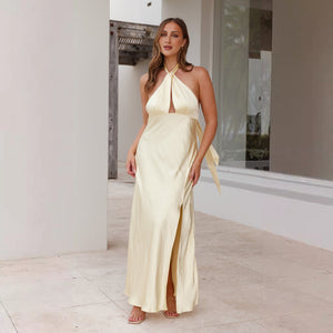 Vestito Sofia – Eleganza Fluida con Dettaglio Halter