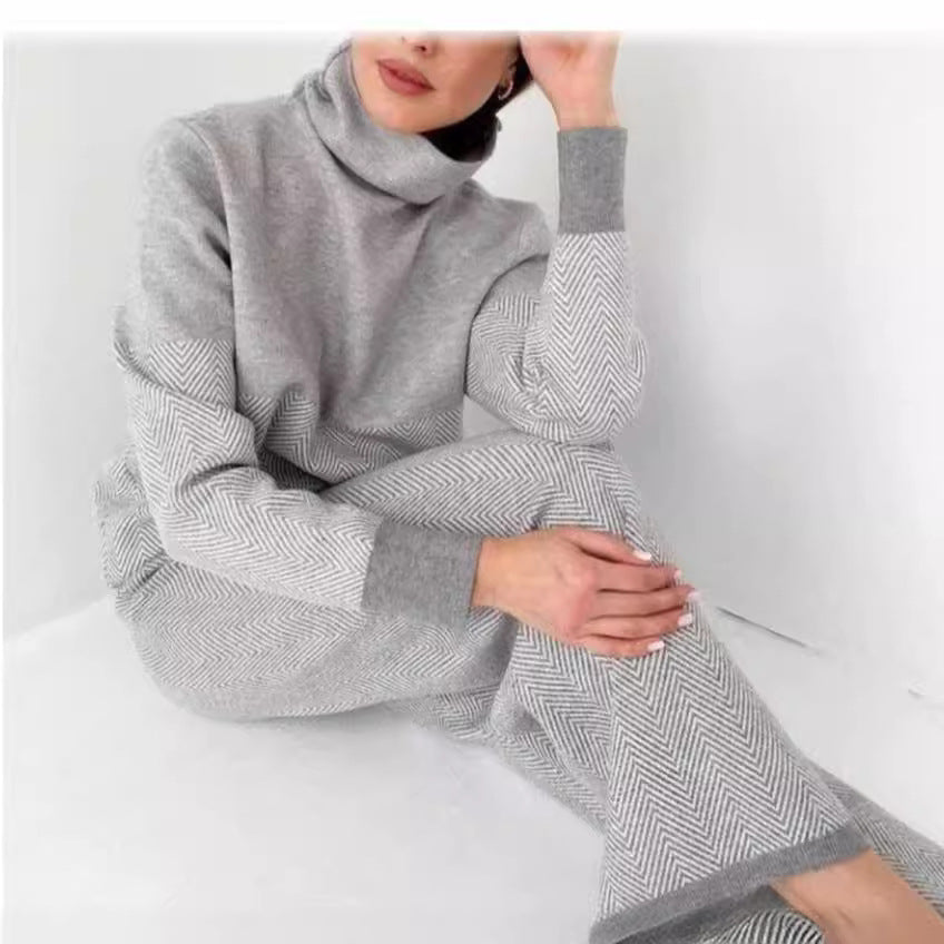 Completo Donna Elegante Giada – Comfort e Stile in Maglia