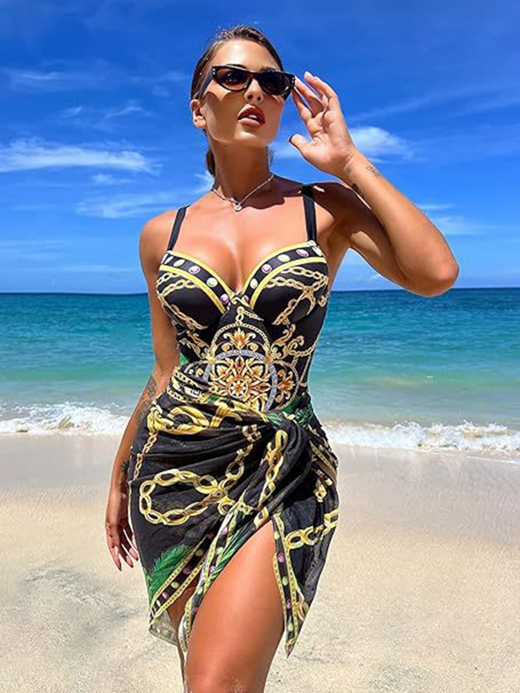 Costume Intero Donna Mare – Completo con Pareo Elegante