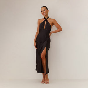 Vestito Sofia – Eleganza Fluida con Dettaglio Halter