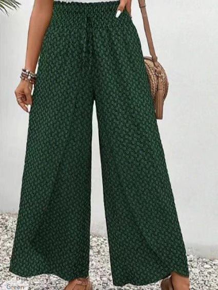 Pantaloni Wide Leg Estivi con Vita Elasticizzata