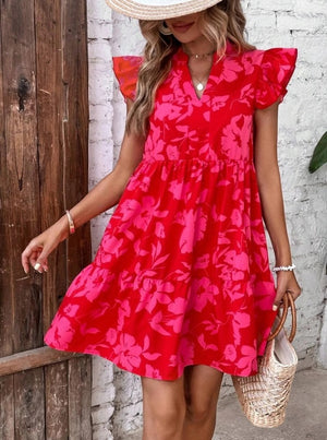 Vestito Corto Floreale Donna – Abito Estivo Fresco e Chic