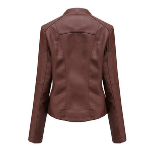 Giacca in Pelle Donna Elegante – Stile Deciso e Linee Snellenti – Valentina