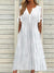 Vestito Donna Estivo in Pizzo Sangallo – Midi con Tasche e Scollo a V