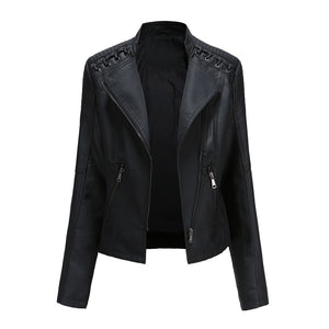 Giacca in Pelle Donna Elegante – Stile Deciso e Linee Snellenti – Valentina