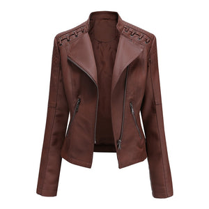 Giacca in Pelle Donna Elegante – Stile Deciso e Linee Snellenti – Valentina