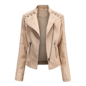 Giacca in Pelle Donna Elegante – Stile Deciso e Linee Snellenti – Valentina