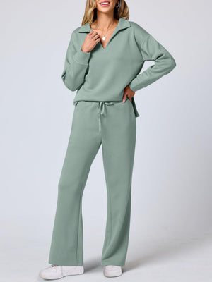 Barbara - Completo Due Pezzi Pullover e Pantaloni in Maglia