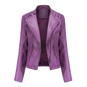Giacca in Pelle Donna Elegante – Stile Deciso e Linee Snellenti – Valentina