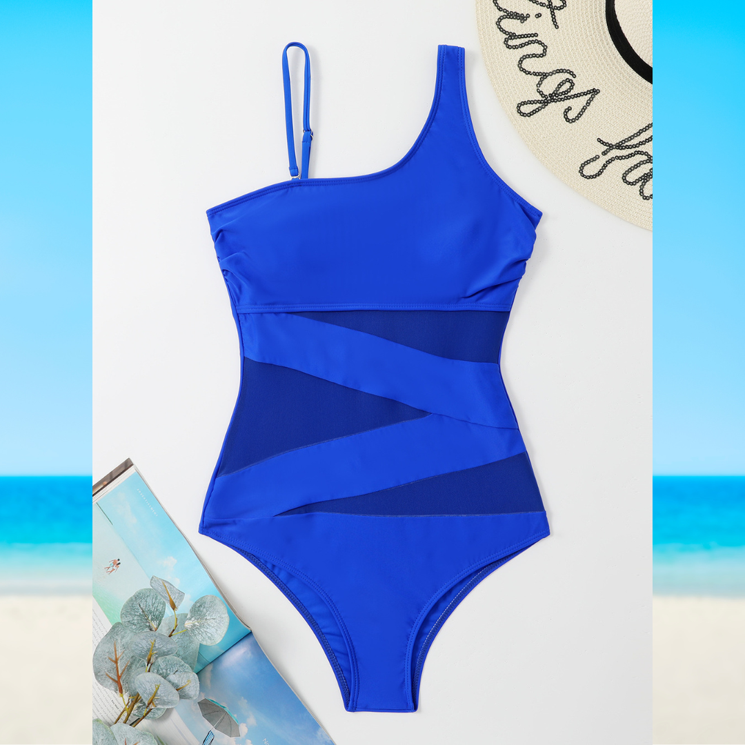 Costume Intero da Bagno con Dettagli Cut Out e Trasparenza