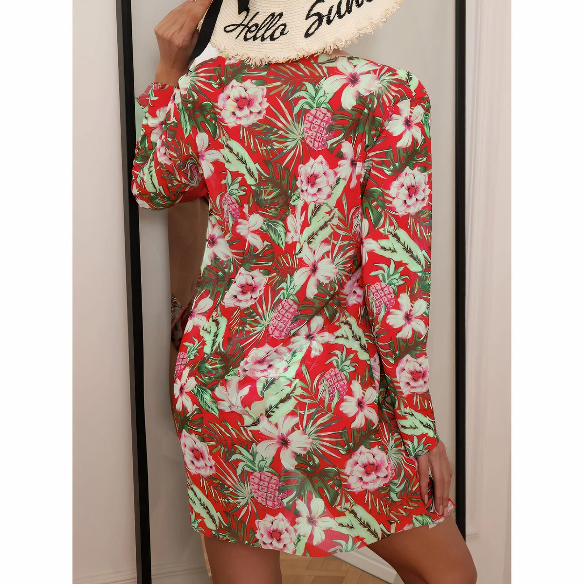 Bikini Floreale 3 in 1 - Top Slip e Camicia