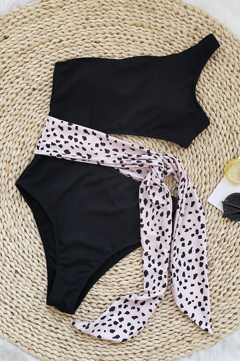 Costume Bicolor Asimmetrico con Laccio