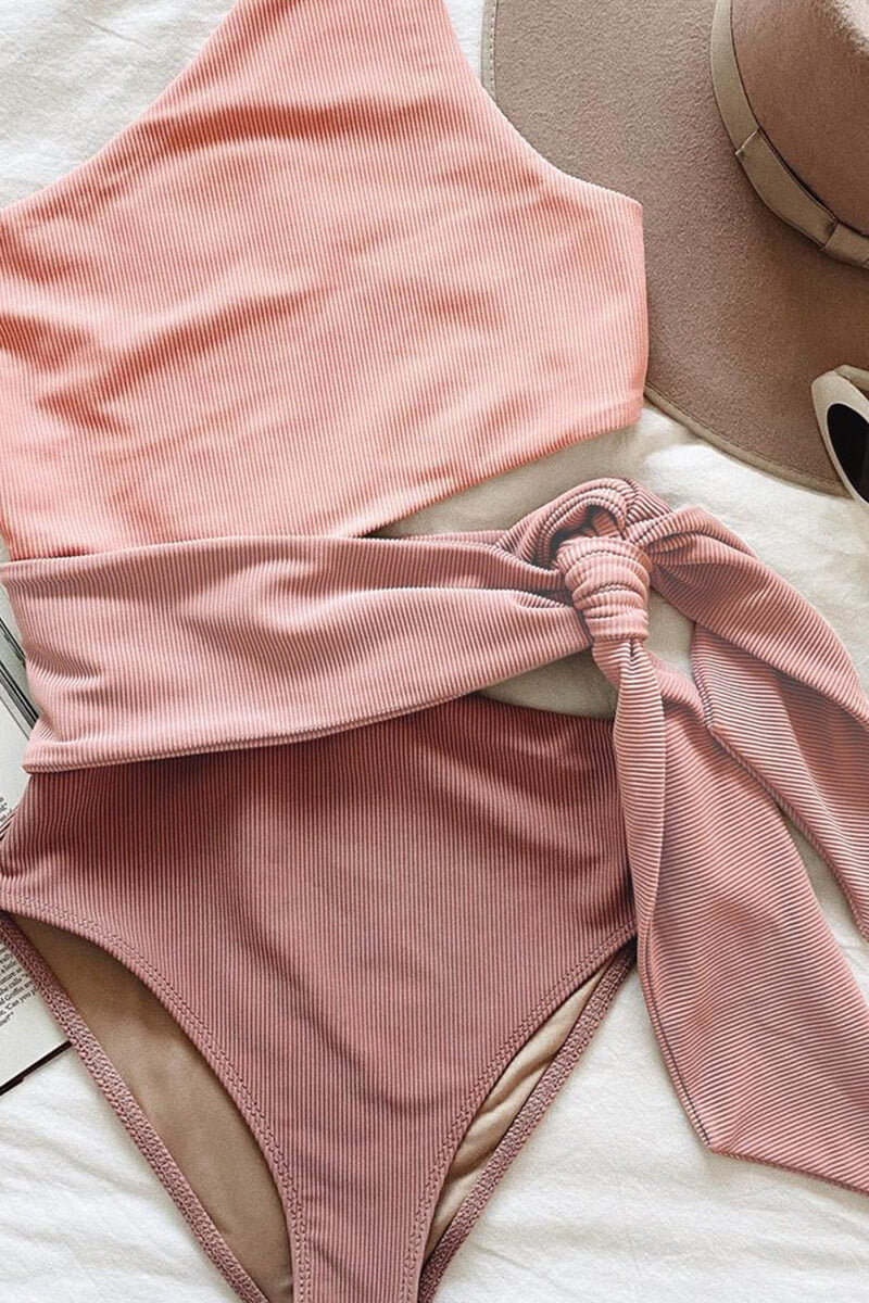 Costume Bicolor Asimmetrico con Laccio