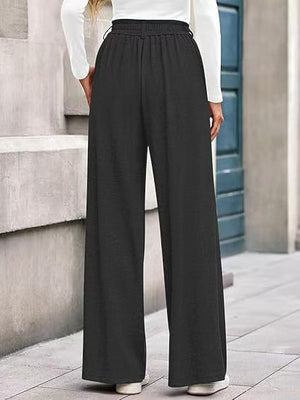Pantaloni Donna Eleganti a Gamba Larga – Vita Alta Comoda e Stile Casual Chic – Elisa