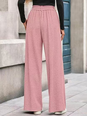 Pantaloni Donna Eleganti a Gamba Larga – Vita Alta Comoda e Stile Casual Chic – Elisa