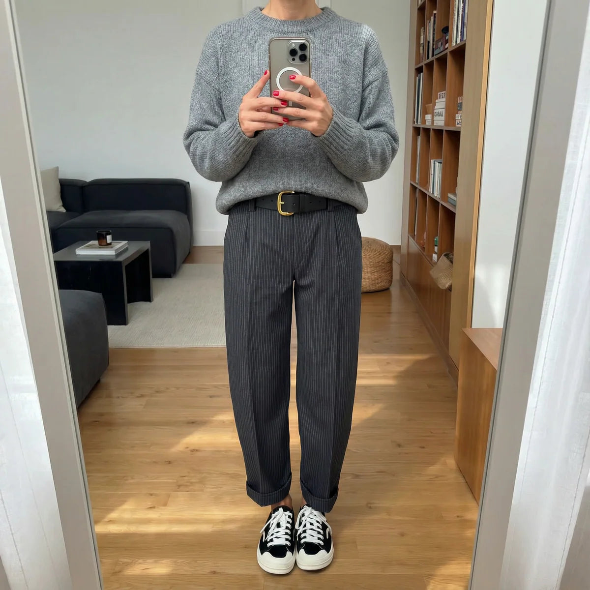 Pantaloni Donna Eleganti a Vita Alta - Linea Slanciante e Tessuto Raffinato - Martina