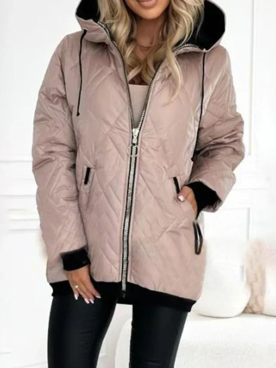 Parka Invernale Donna Elegante – Calore e Stile con Dettagli Trapuntati – Alessia