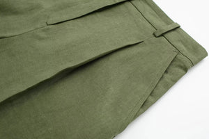 Completo Gilet e Shorts Sartoriale Misto Lino