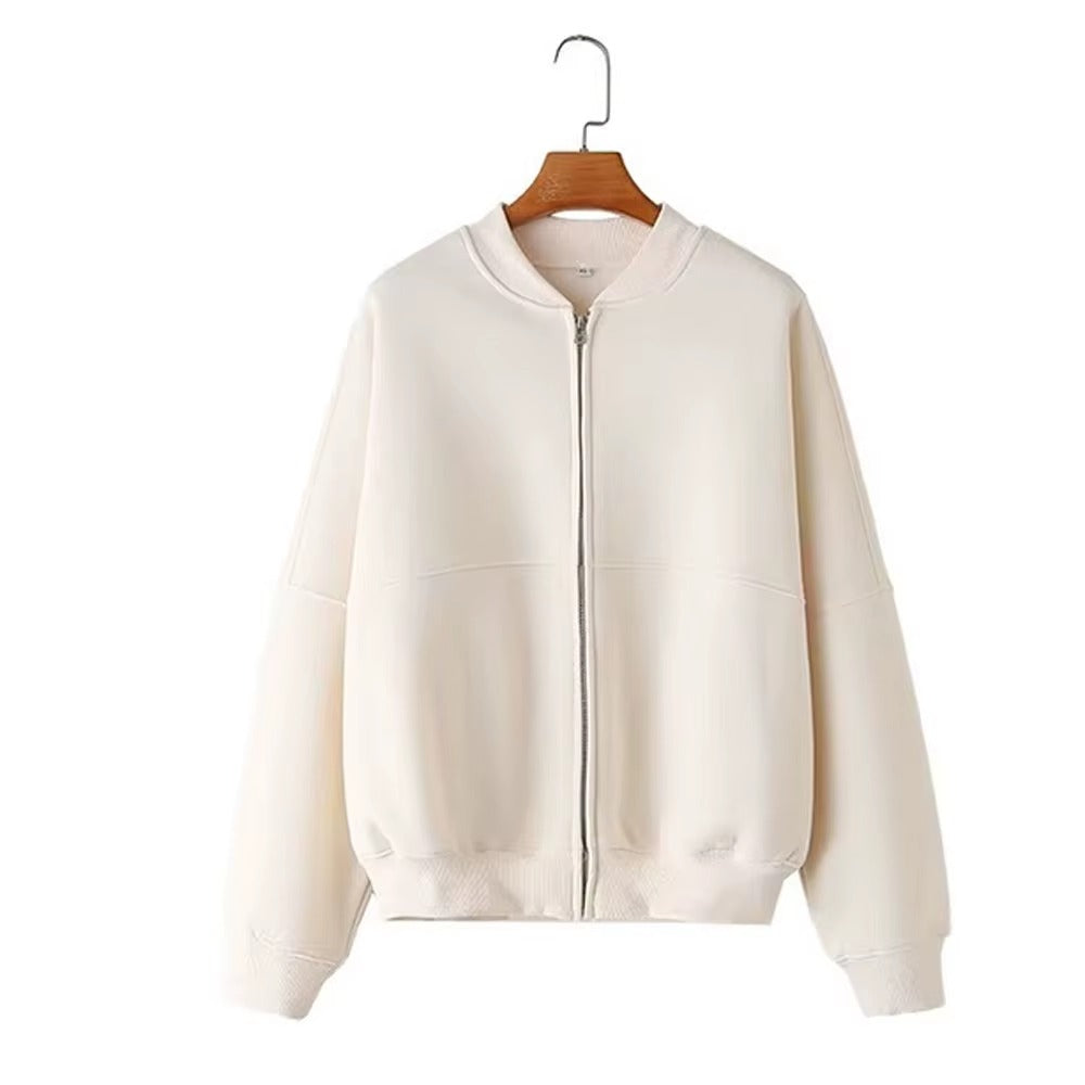 Completo Donna con Bomber Oversize e Pantaloni a Gamba Larga – Comfort Casual e Stile Minimal – Beatrice