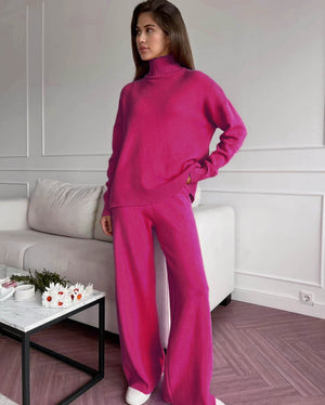 Bianca - Completo Camicia e Pantaloni in Maglia