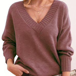 Laura – Maglione Donna Elegante con Scollo a V e Vestibilità Comoda