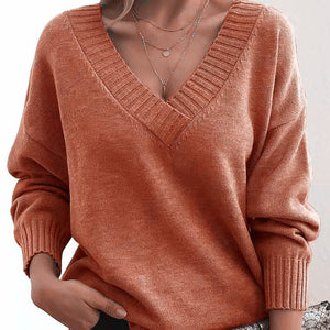 Laura – Maglione Donna Elegante con Scollo a V e Vestibilità Comoda