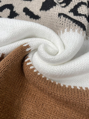Silvia™ | Pullover in Maglia con Stampa Leopardata